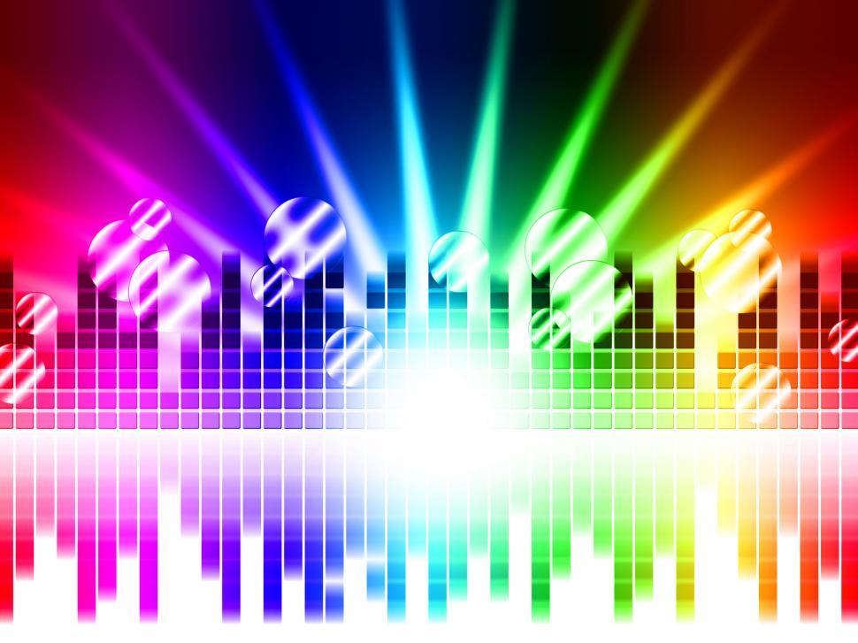 Free Image of Bright Colors Background Means Rays Frequencies And Balls  