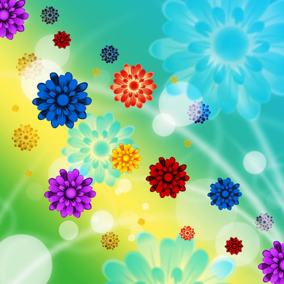 Free Image of Colorful Flowers Background Shows Pretty Garden And Beach  