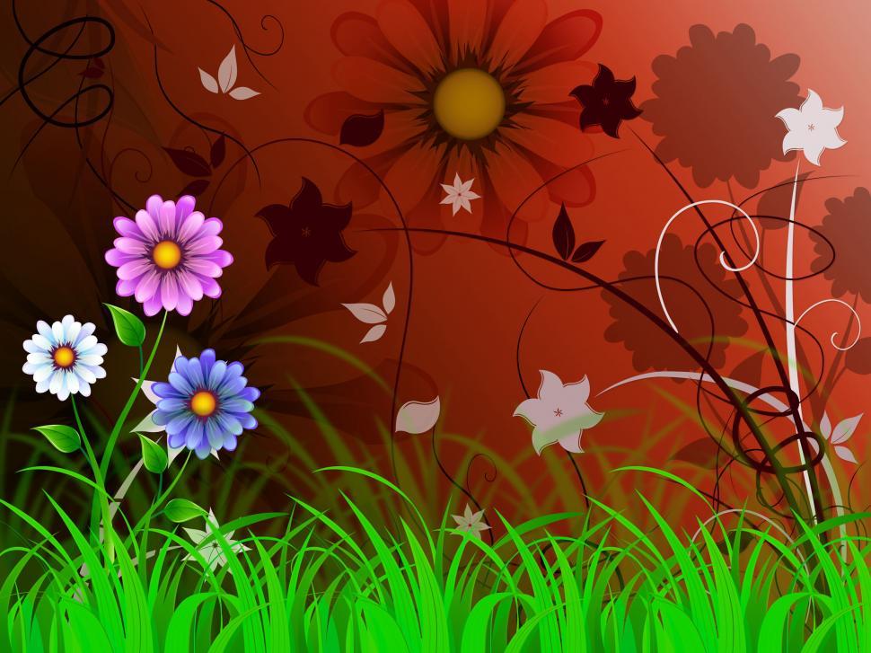 Free Image of Flowers Background Means Petals Shoots And Growing  