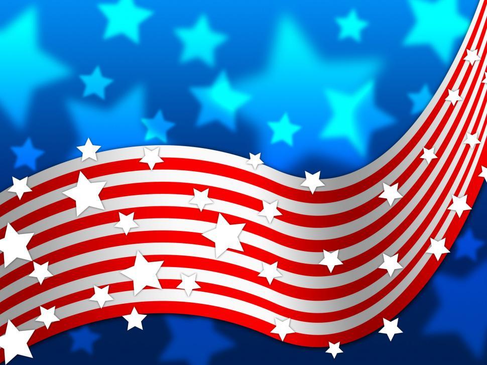 Free Image of American Flag Background Shows America Stars And Nation  