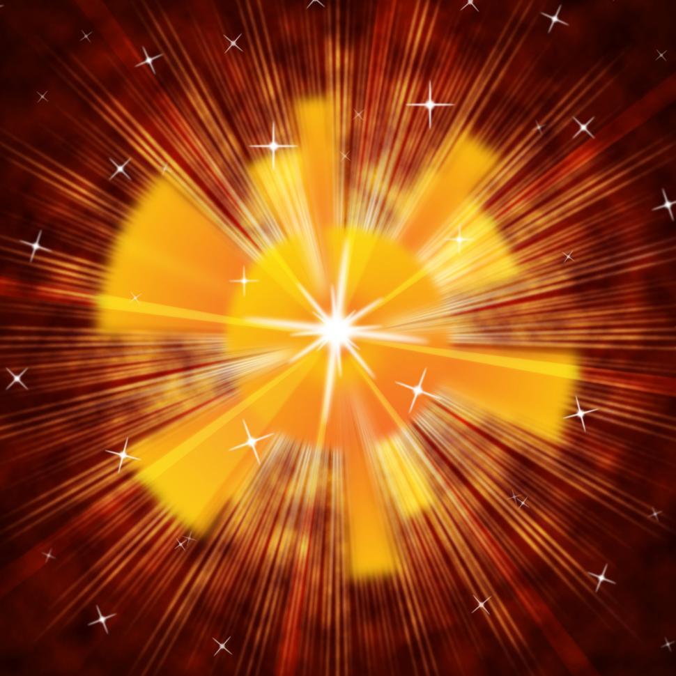 Free Image of Brown Sun Background Means Radiating Light And Stars  
