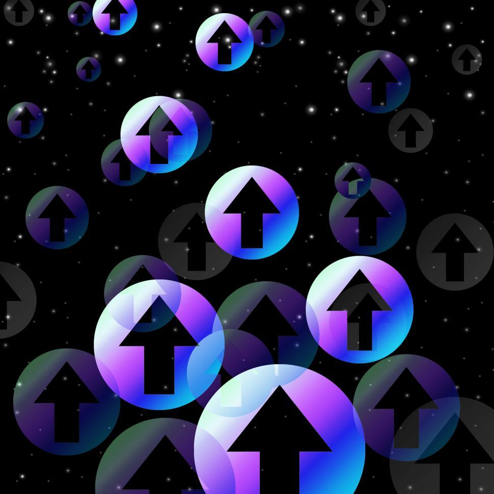 Free Image of Black Arrows Background Means Upwards In Space  