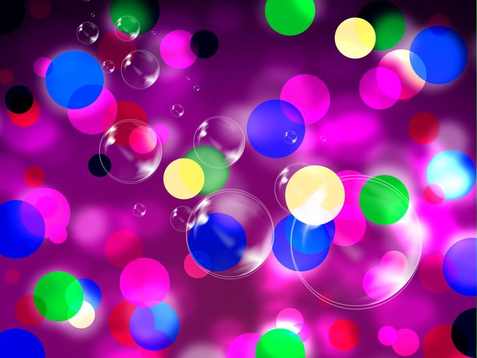Free Image of Purple Spots Background Shows Spotted Decoration And Bubbles  
