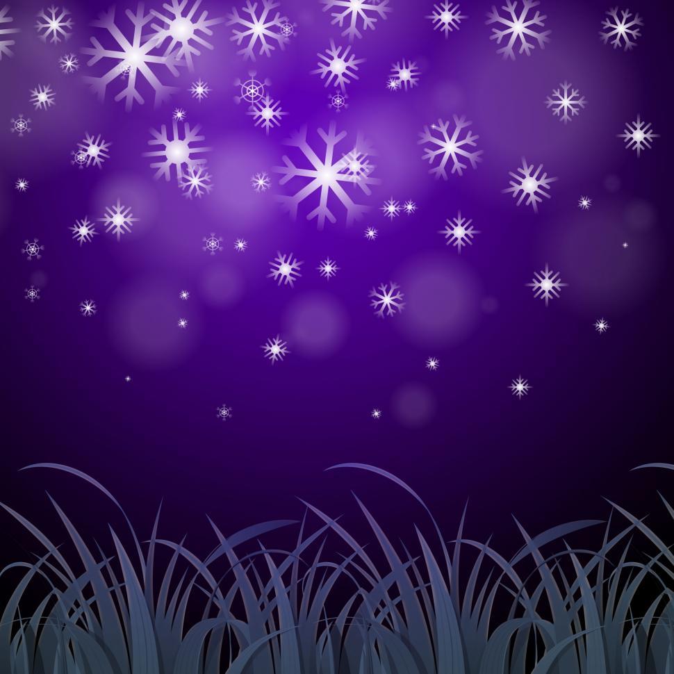 Free Image of Snowflakes Purple Background Shows Wintertime Wallpaper Or Ice P 