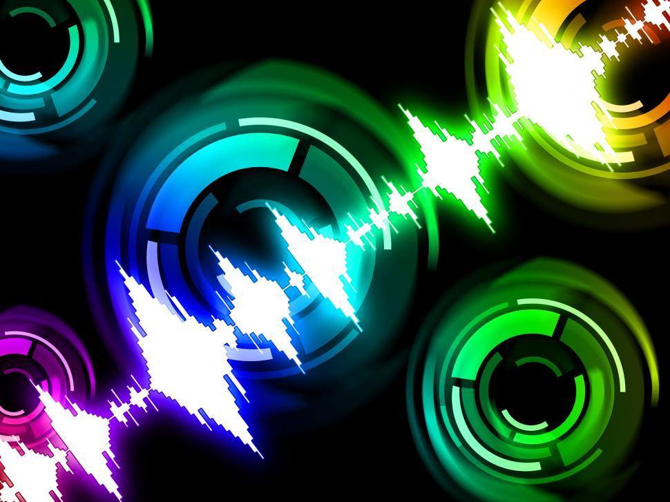 Free Image of Sound Wave Background Means Audio Mixer Or Beats Pattern  