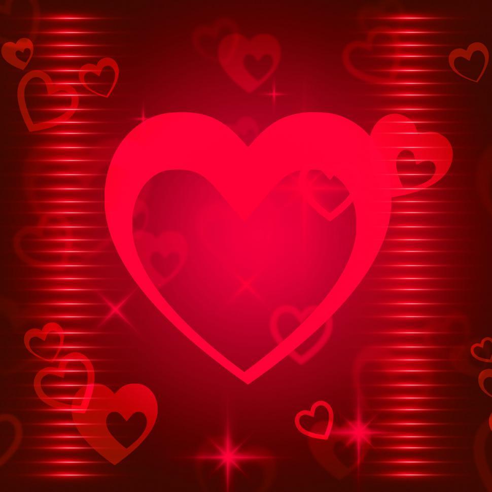 Free Image of Hearts Background Shows Romance  Attraction And Affection  