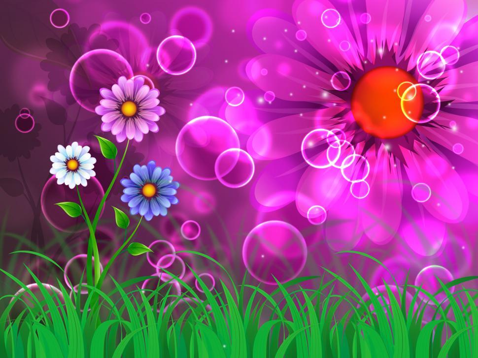 Free Image of Flowers Background Shows Admiring Beauty And Growth  