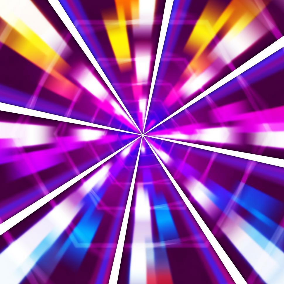Free Image of Purple Rays Background Means Sharp Beams And Hexagons  