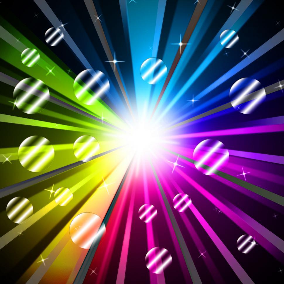Free Image of Colorful Rays Background Shows Glowing And Party  