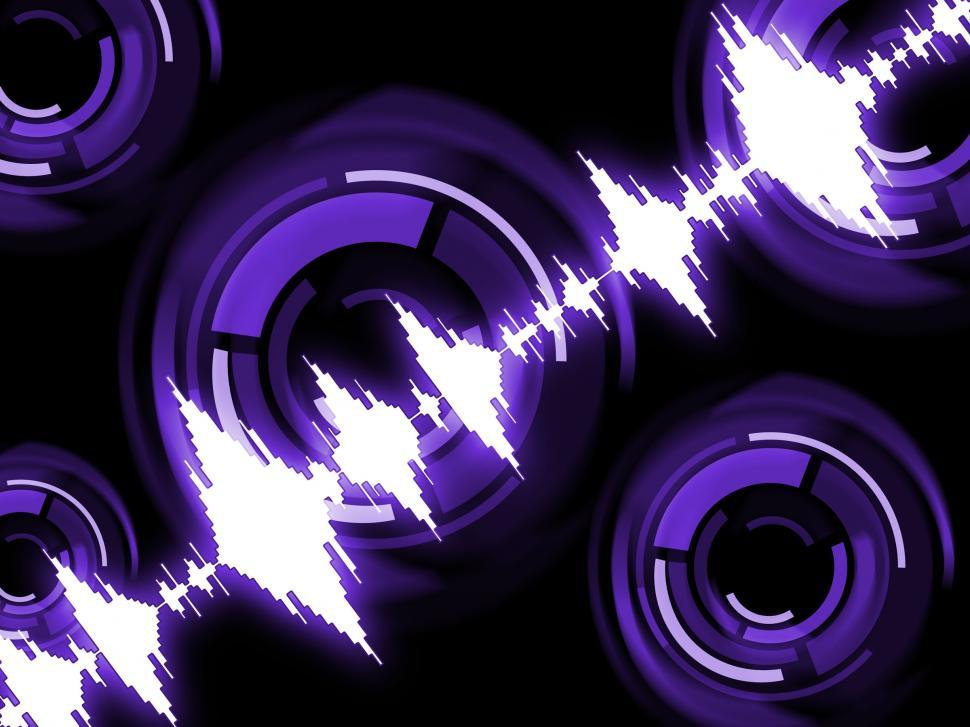 Free Image of Sound Wave Background Shows Sound Technology Or Audio Graphic  