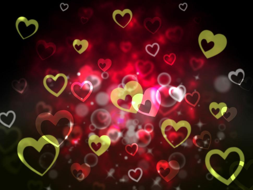 Free Image of Hearts Background Shows Romantic Adoring And Fond  