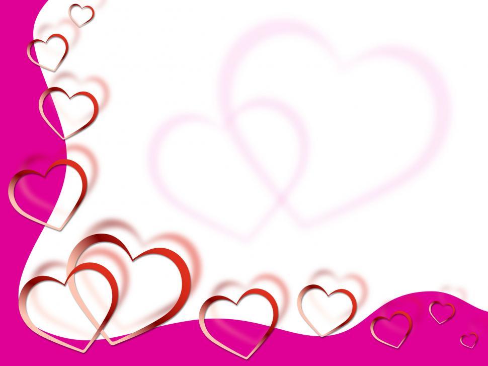 Free Image of Hearts Background Shows Love Desire And Pink  