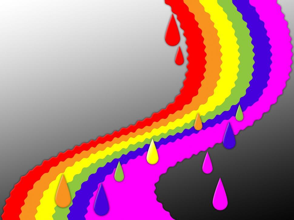 Free Image of Rainbow Background Shows Colorful Positive And Storm  