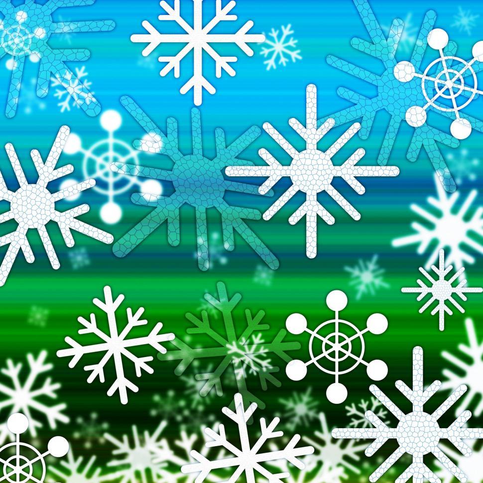Free Image of Landscape Snowflakes Background Shows Winter December And Cold  