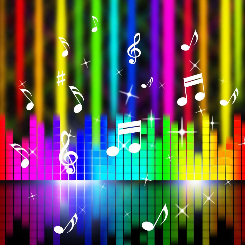 Free Image of Music Background Means Playing Songs And Sounds  