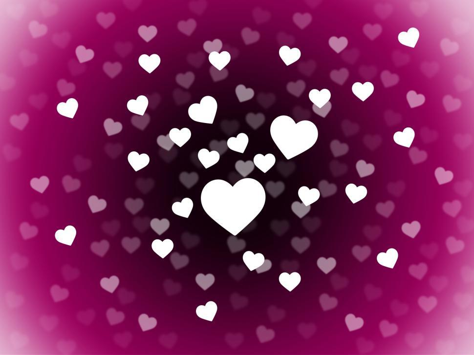 Free Image of Bunch Of Hearts Background Means Attraction  Affection And In Lo 