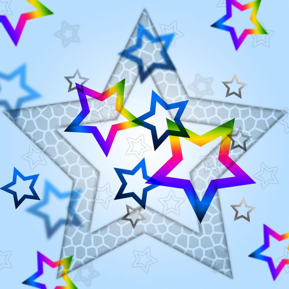 Free Image of Blue Stars Background Means Heavenly Body And Shining  