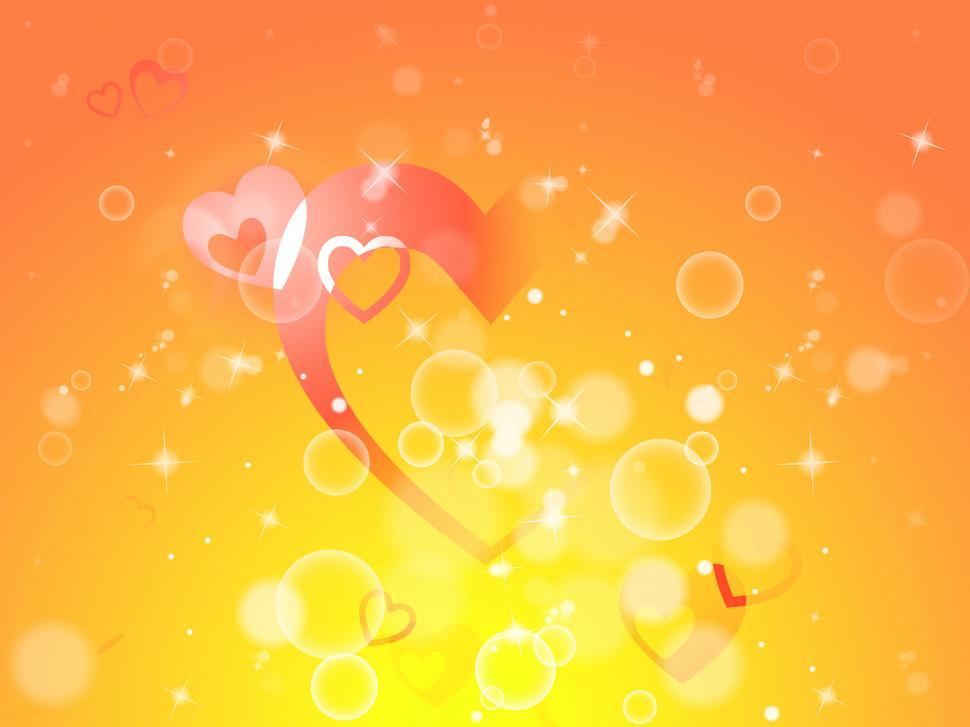 Free Image of Hearts Background Shows Attraction  Affection And Romance  