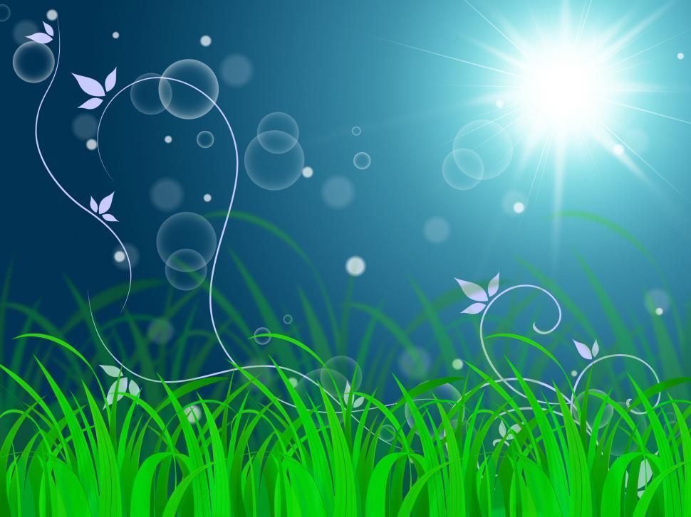 Free Image of Floral Horizon Background Shows Vibrant Landscape Or Fresh Lawn  