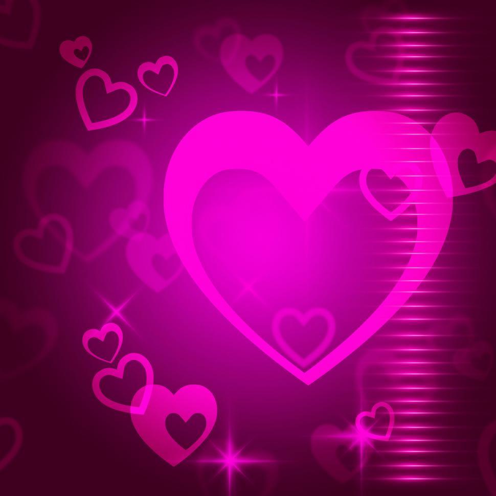 Free Image of Hearts Background Means Love  Passion And Romanticism  