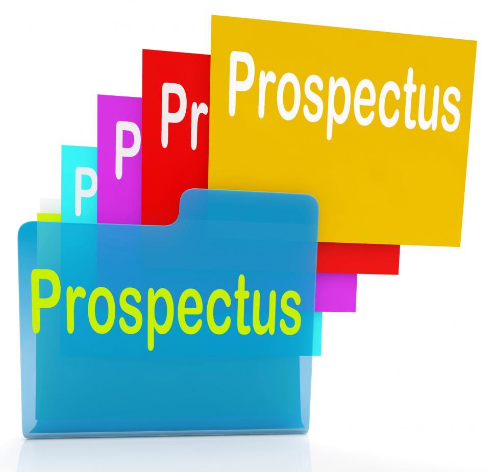Free Image of Prospectus Files Shows Folder Inform And Business 