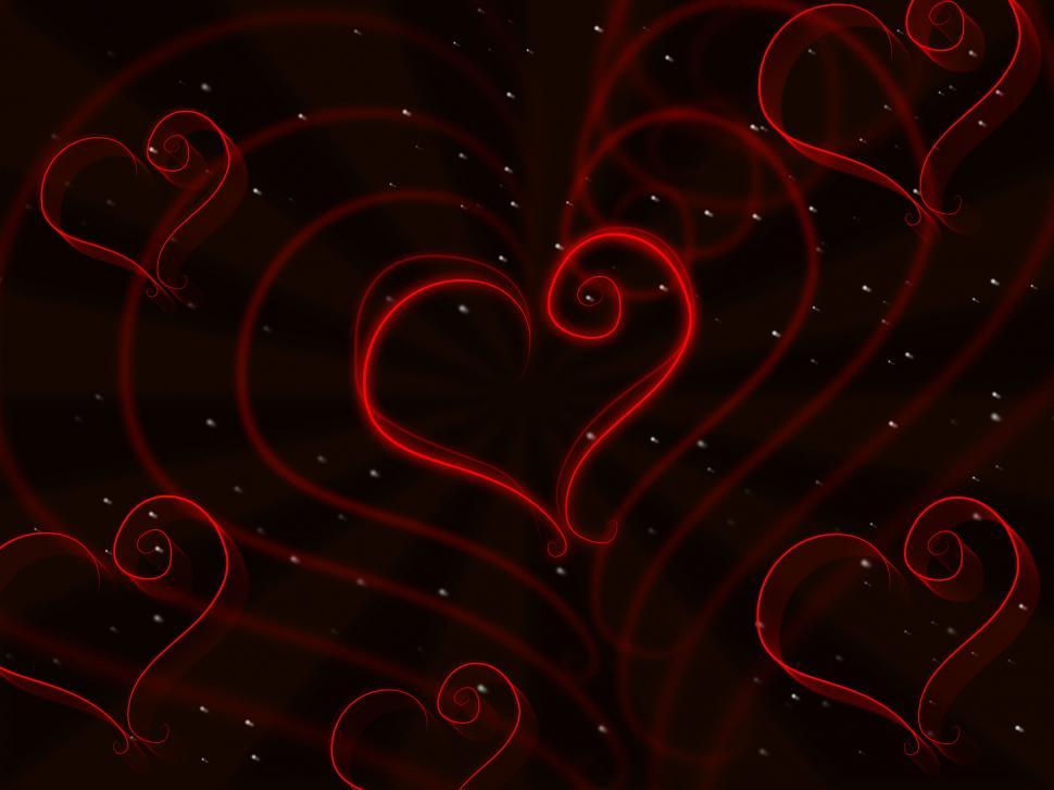 Free Image of Hearts Background Shows Valentine Day And Affection 