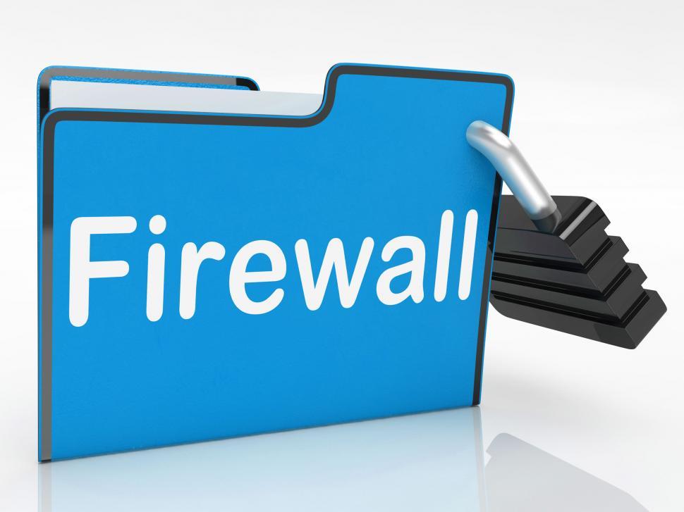 Free Image of Firewall Security Represents No Access And Administration 