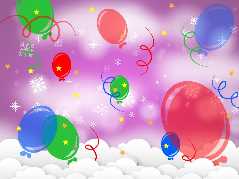 Free Image of Background Balloons Represents Party Template And Joy 