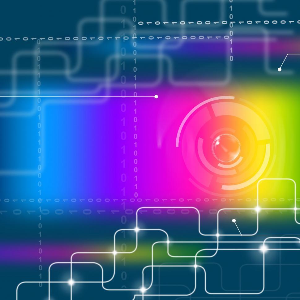 Free Image of Colorful Background Means Hi Tech And Abstract 