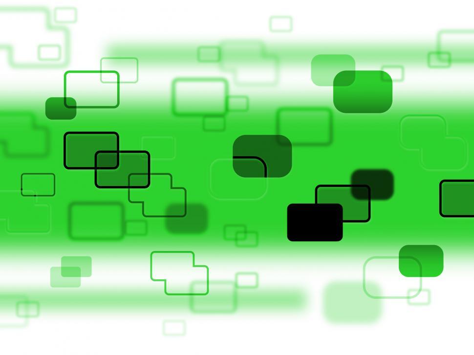 Free Image of Green Squares Shows Hi Tech And Abstract 