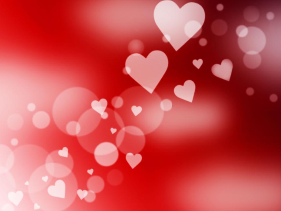 Free Image of Hearts Background Represents Light Burst And Abstract 