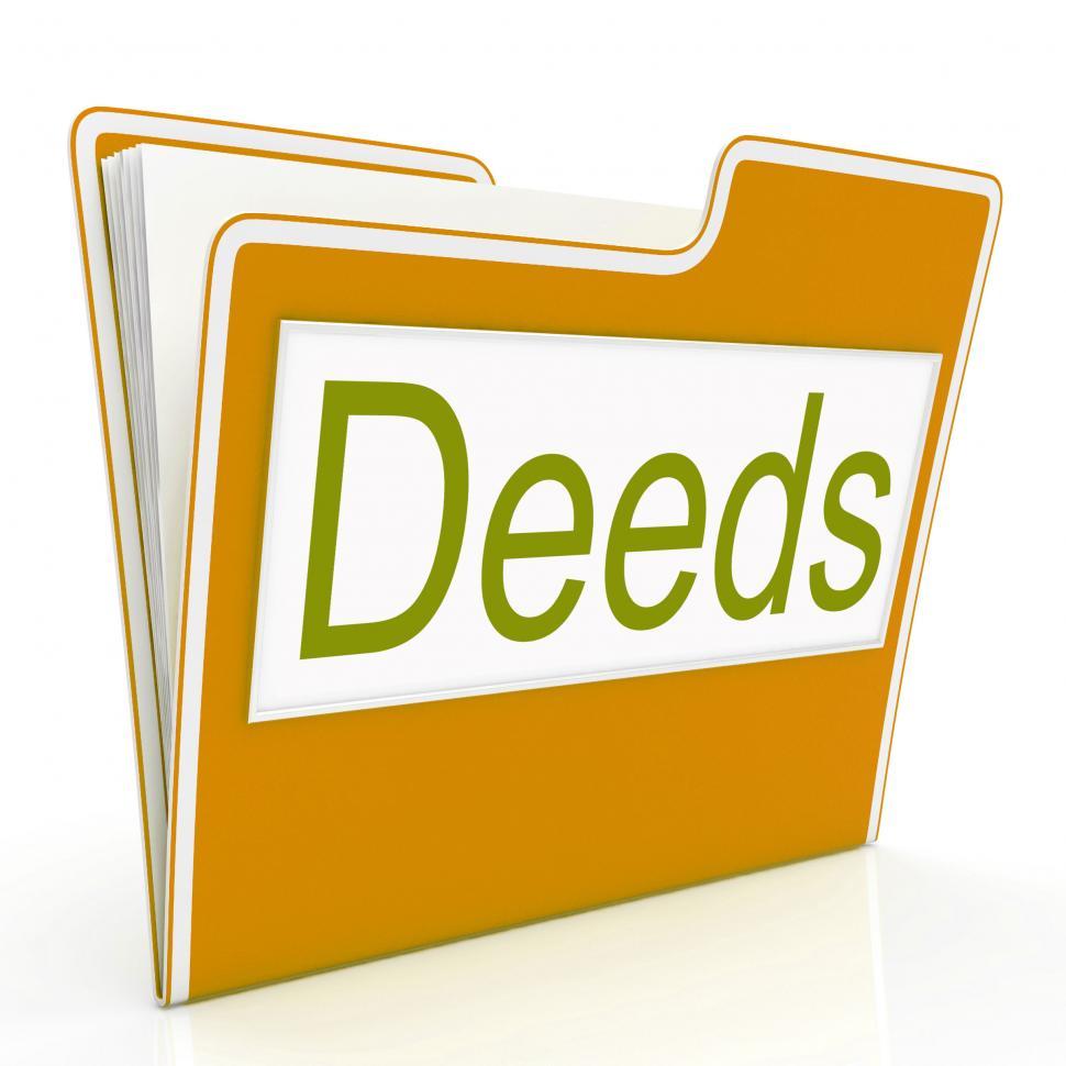 Free Image of Deed File Means Files Folder And Folders 