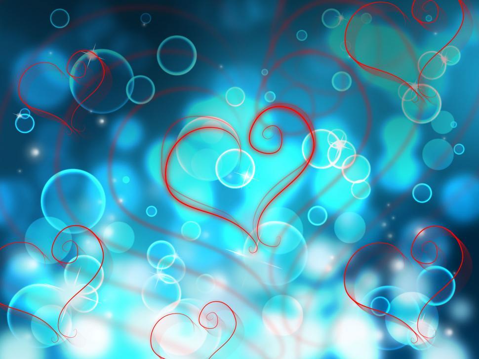 Free Image of Bokeh Heart Shows Valentines Day And Abstract 