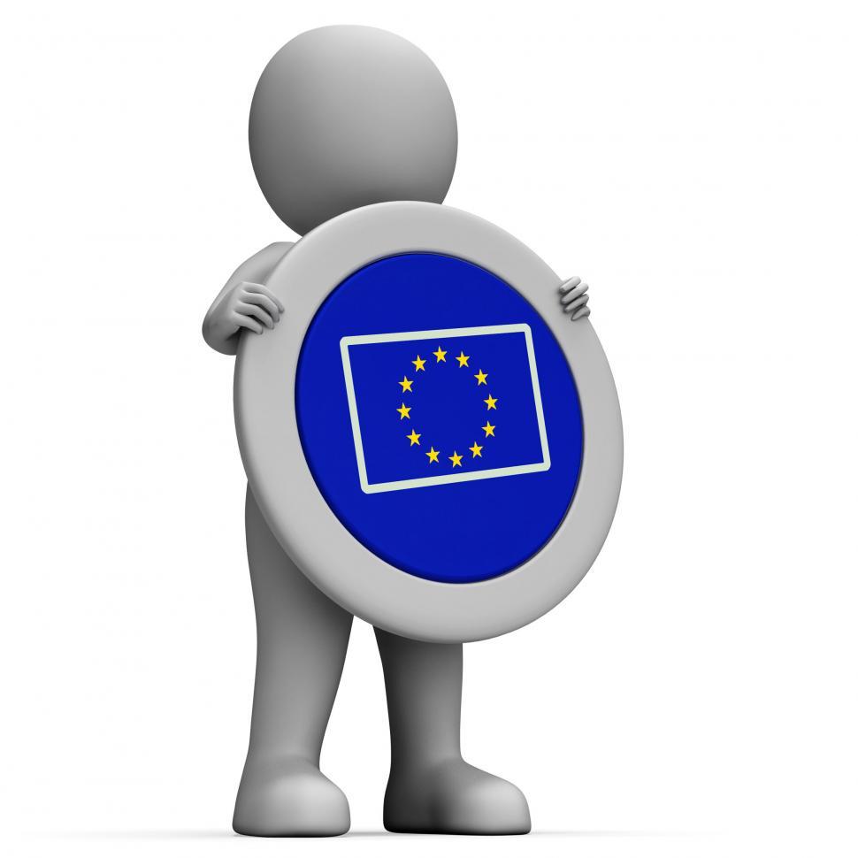 Free Image of Euro Flag Means European Union And Advertisement 