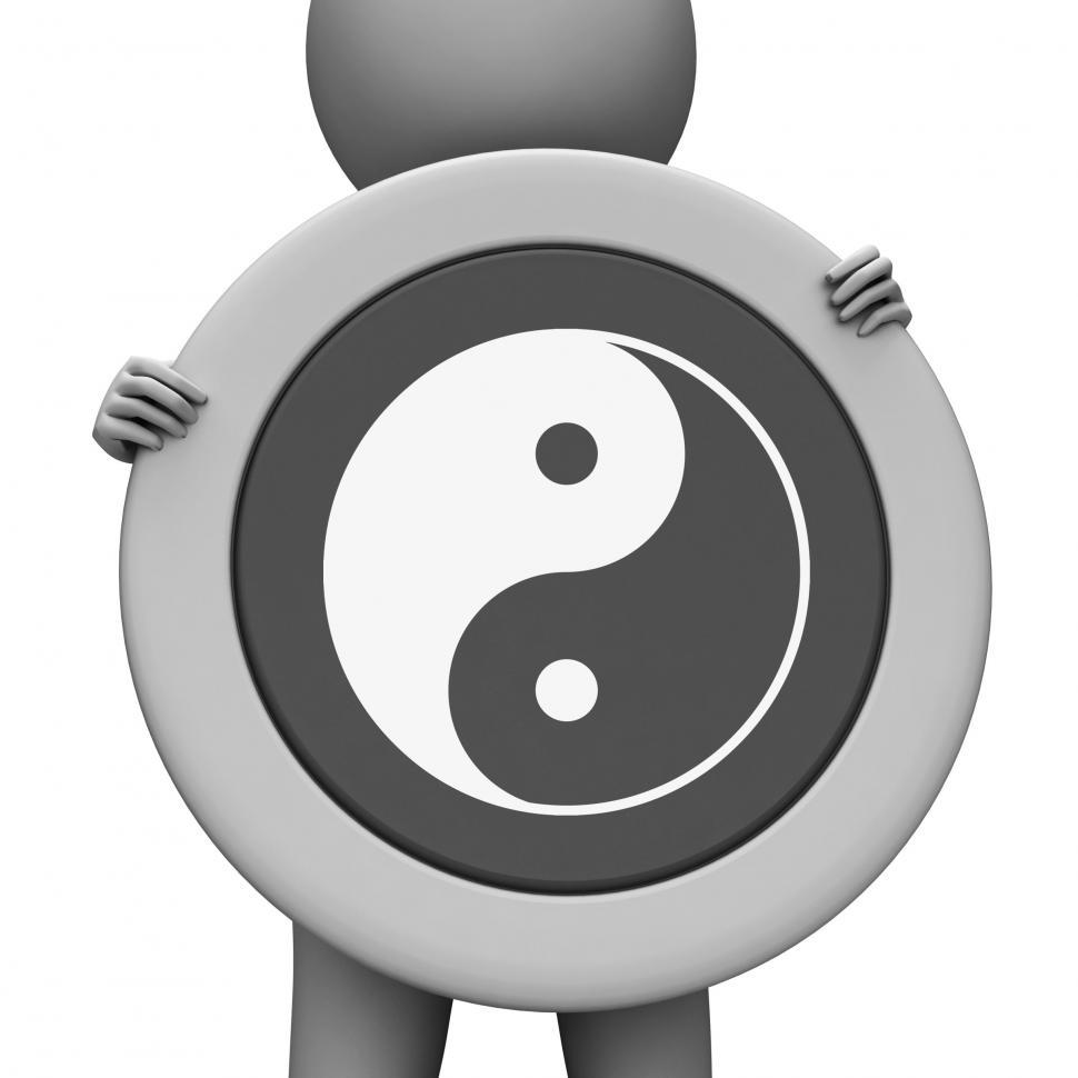 Free Image of Yin Yang Means Ying Tao And Display 
