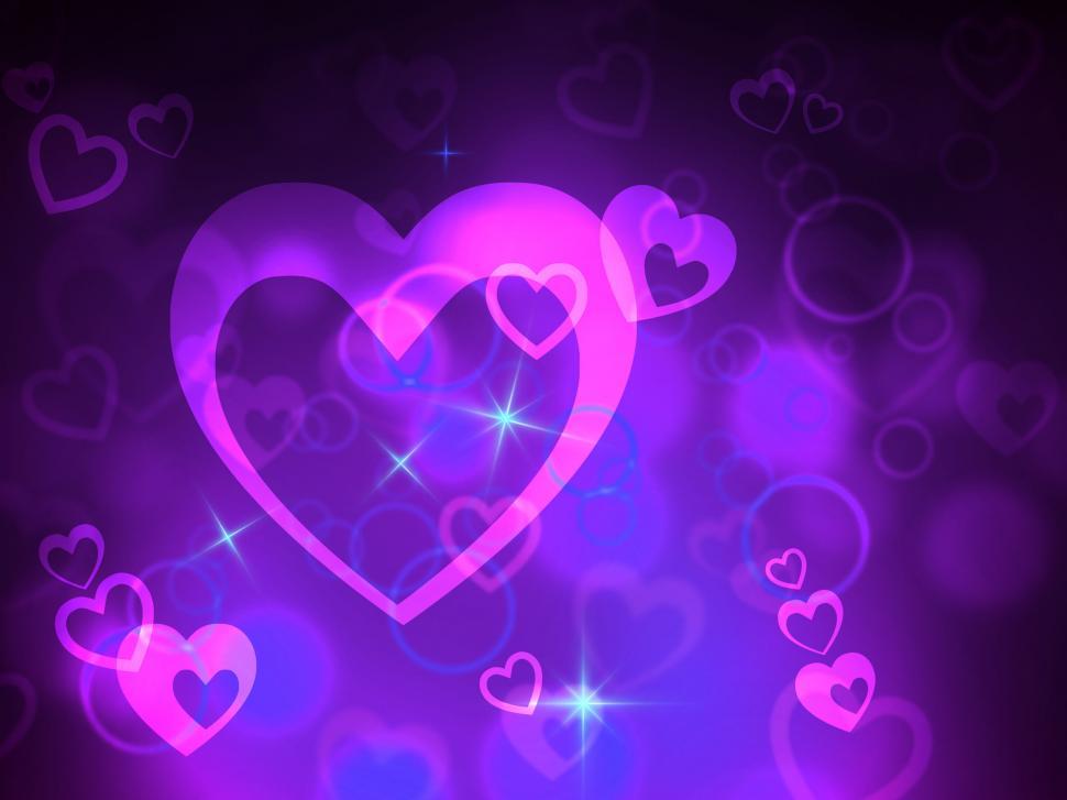 Free Image of Bokeh Heart Indicates Valentine Day And Abstract 