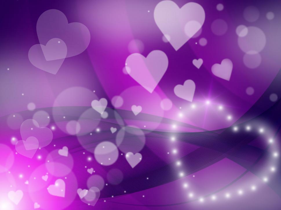 Free Image of Glow Hearts Indicates Valentine Day And Abstract 