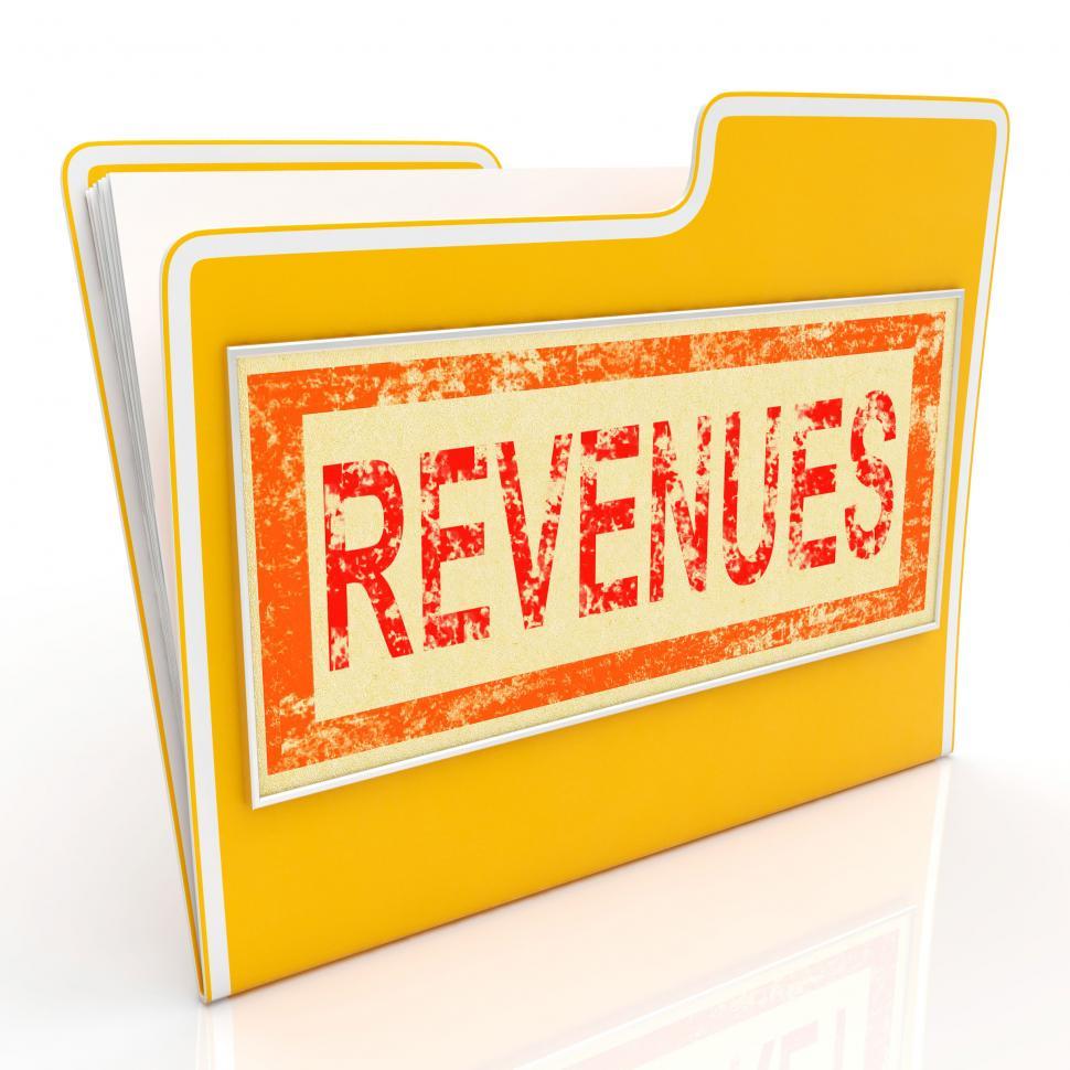 Free Image of Revenues File Represents Business Document And Folder 