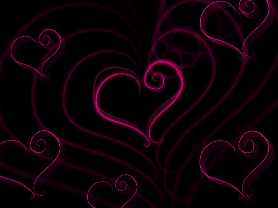 Free Image of Heart Background Means Valentine Day And Loving 
