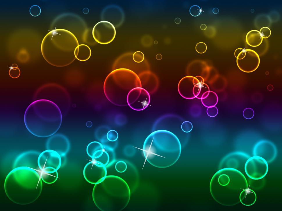 Free Image of Bubbles Background Means Text Space And Abstract 