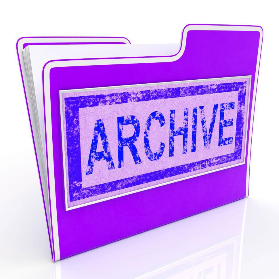 Free Image of Archive File Indicates Organized Folders And Document 
