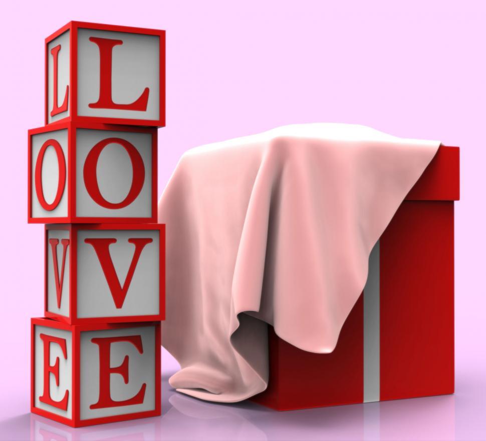 Free Image of Love Giftbox Represents Compassionate Package And Fondness 