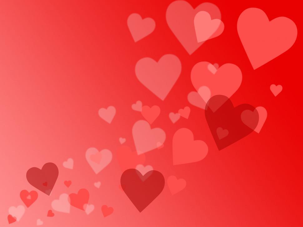 Free Image of Hearts Background Means Valentines Day And Affection 