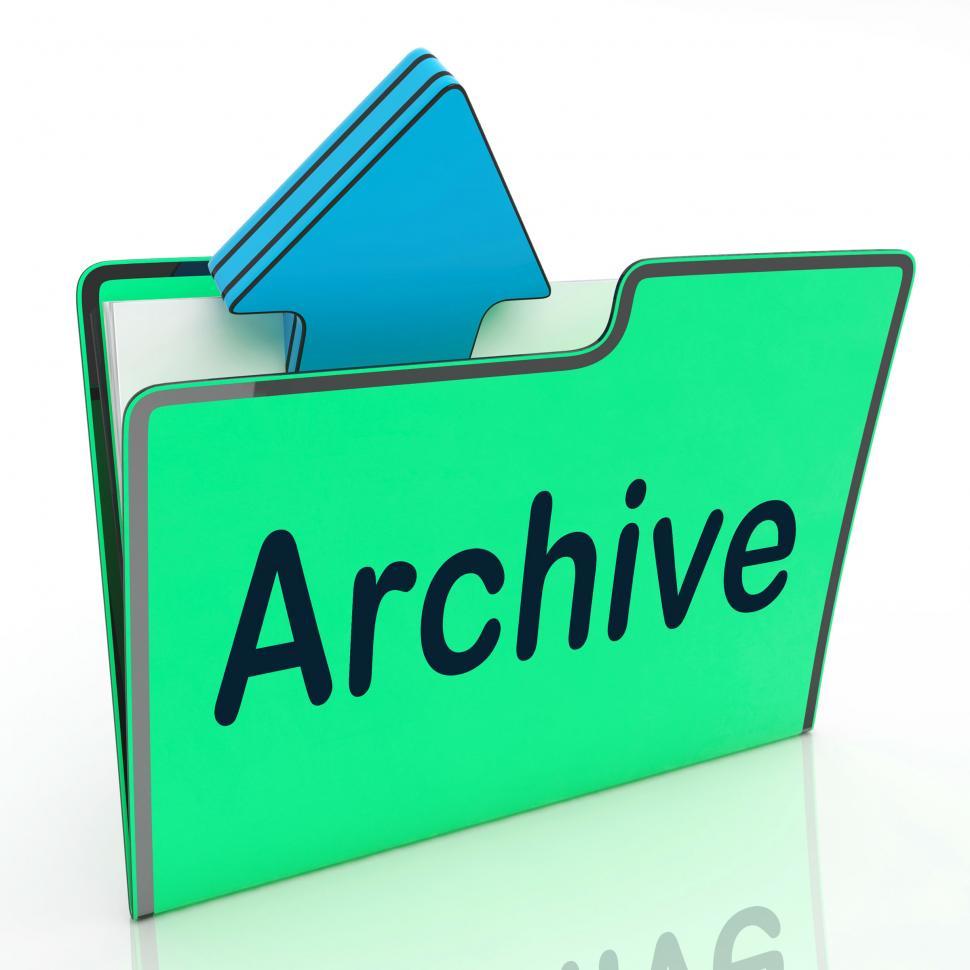Free Image of Archive File Means Cloud Storage And Network 