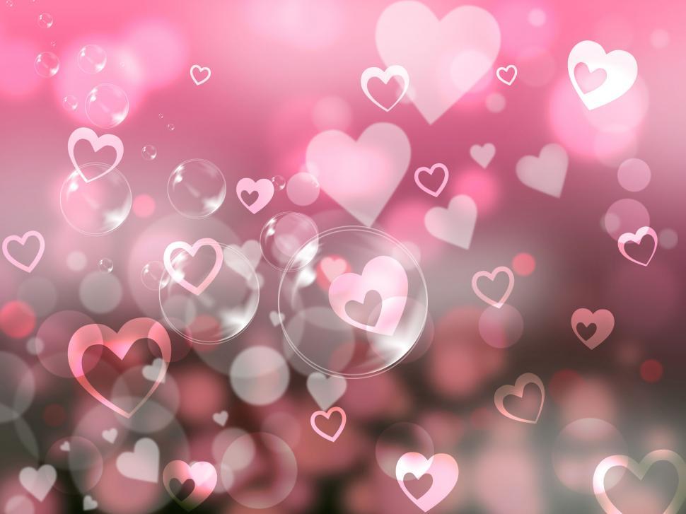 Free Image of Glow Background Indicates Valentines Day And Affection 