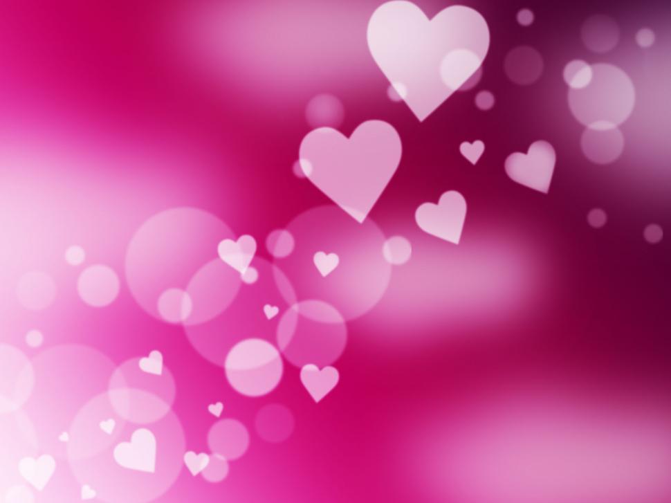 Free Image of Background Glow Means Heart Shapes And Abstract 