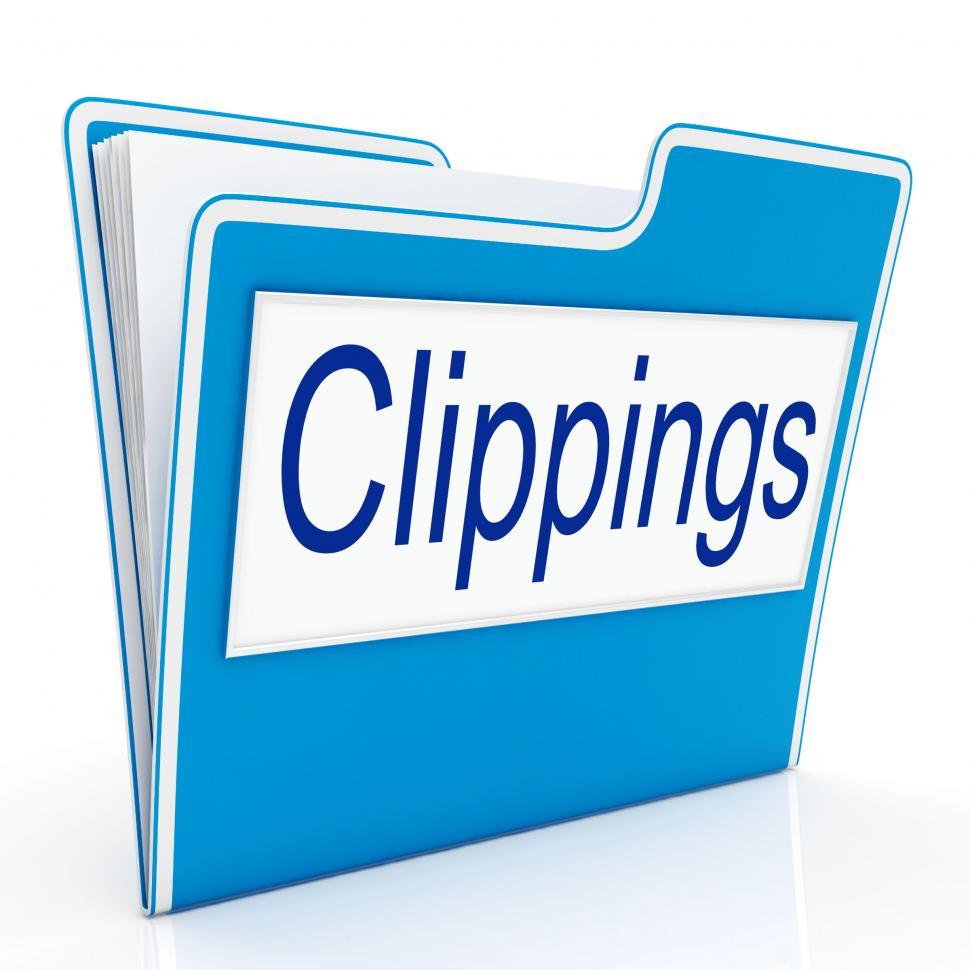 Free Image of Clippings File Indicates Paper Business And Folders 