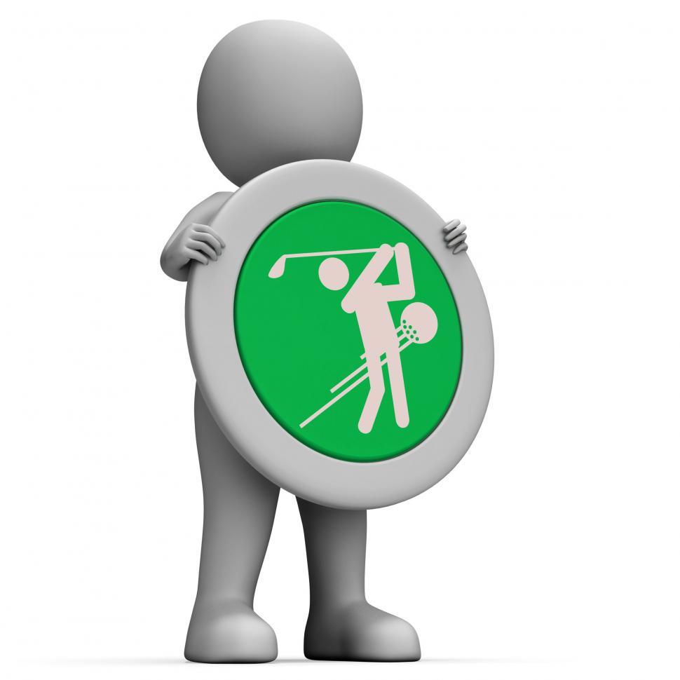 Free Image of Golf Sign Indicates Golfer Recreation And Golfing 