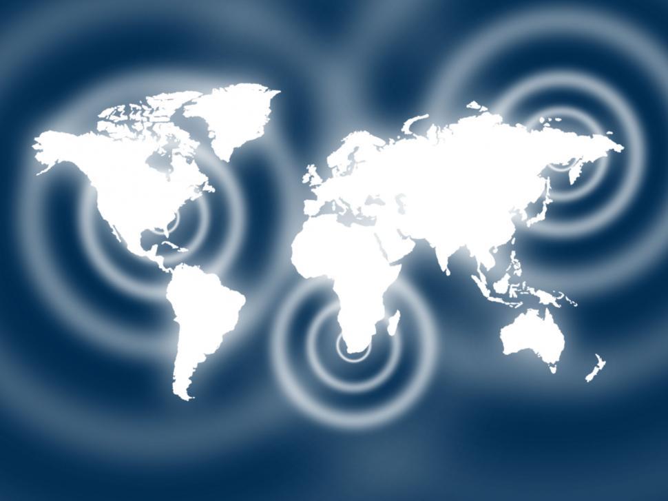 Free Image of Background Blue Represents World Backgrounds And Globalisation 