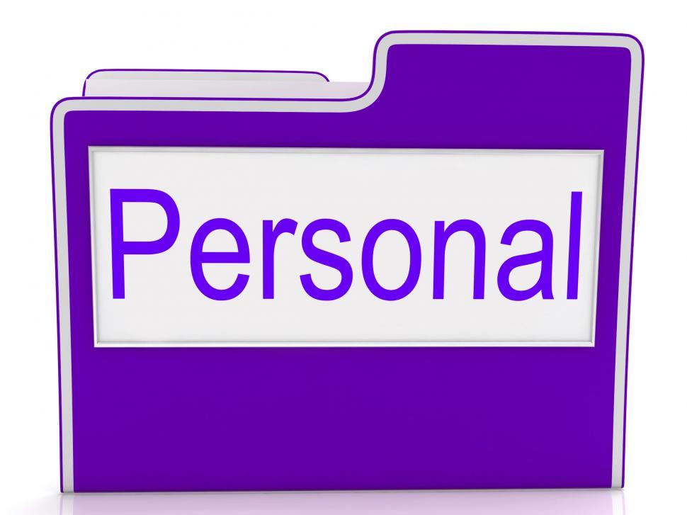 Free Image of Personal File Indicates Paperwork Privacy And Individually 